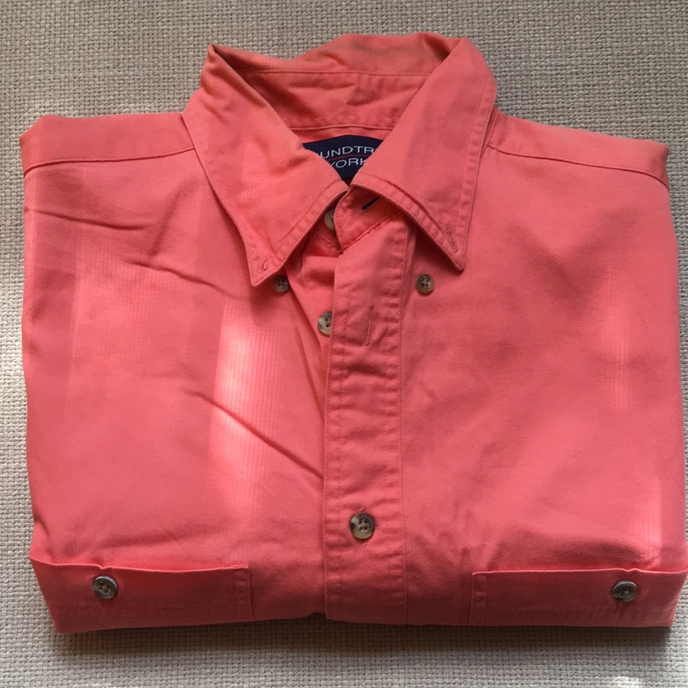 NEW‼️ Peach Short Sleeved Button Down